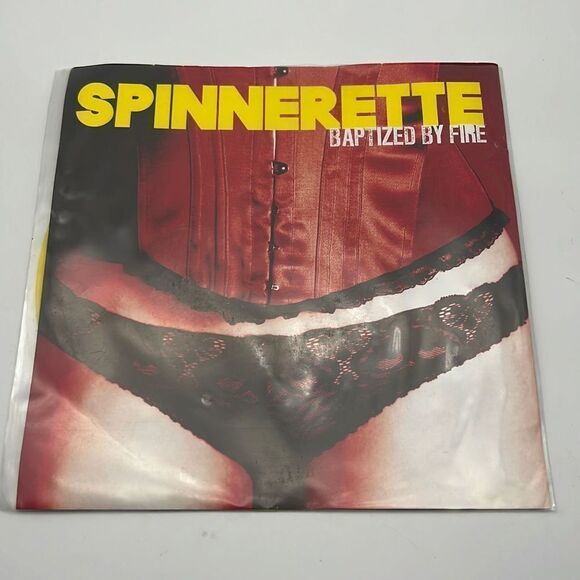 SPINNERETTE Baptized By‎ Fire 7” Yellow Vinyl-New-HOFF072S - Picture 1 of 6